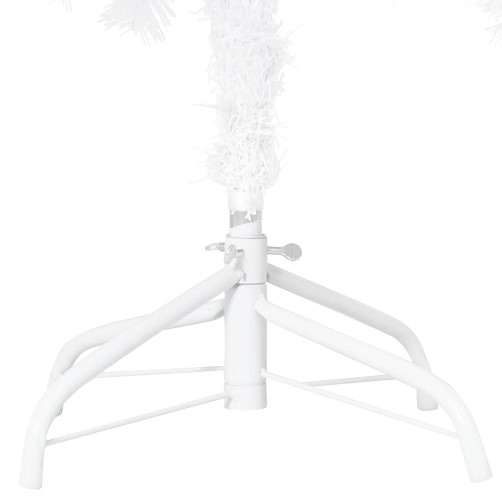 HKH Árvore Natal Artificial Pré-Iluminada com Bolas Branco em PVC