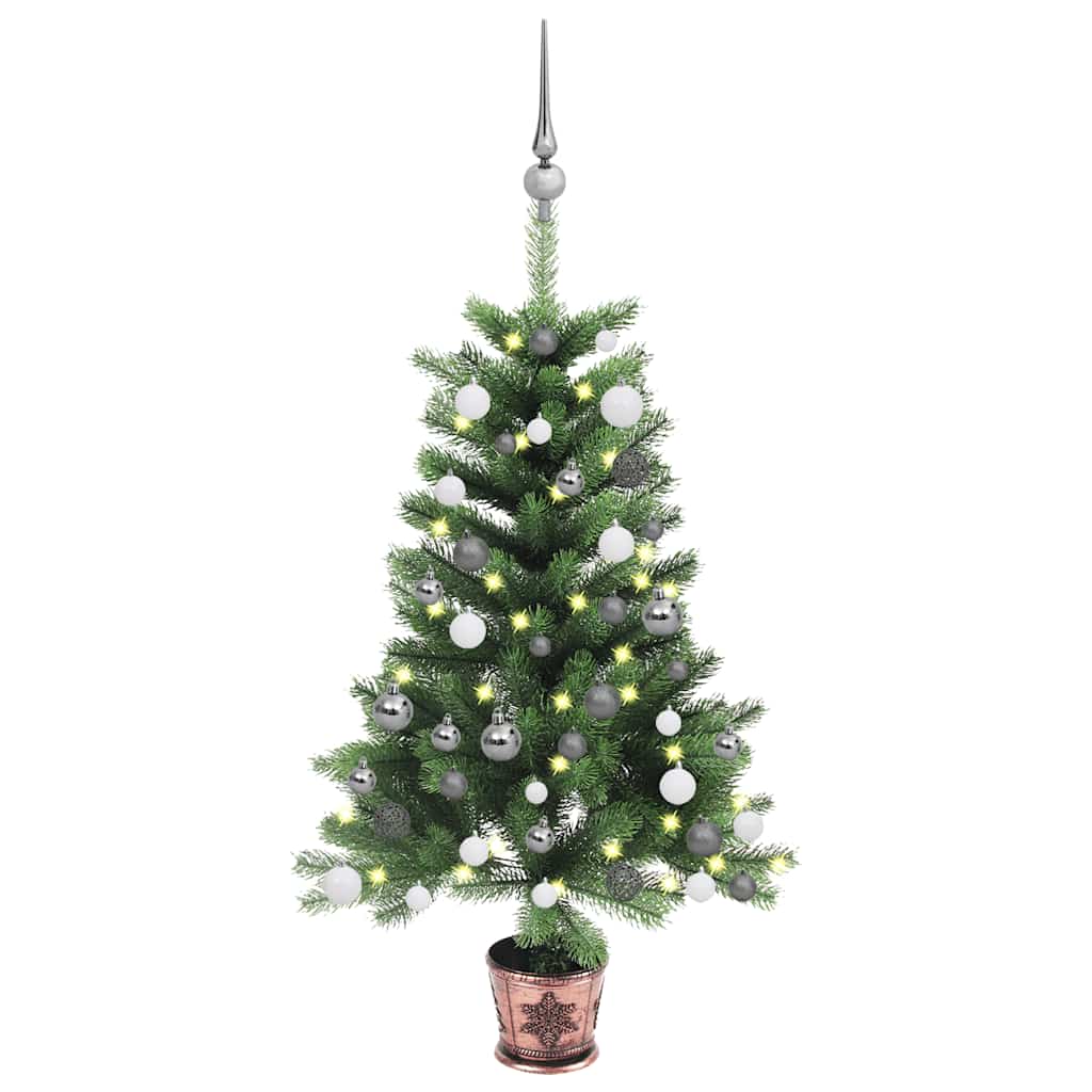 HKH Árvore Natal Artificial Pré-Iluminada com Bolas - Verde