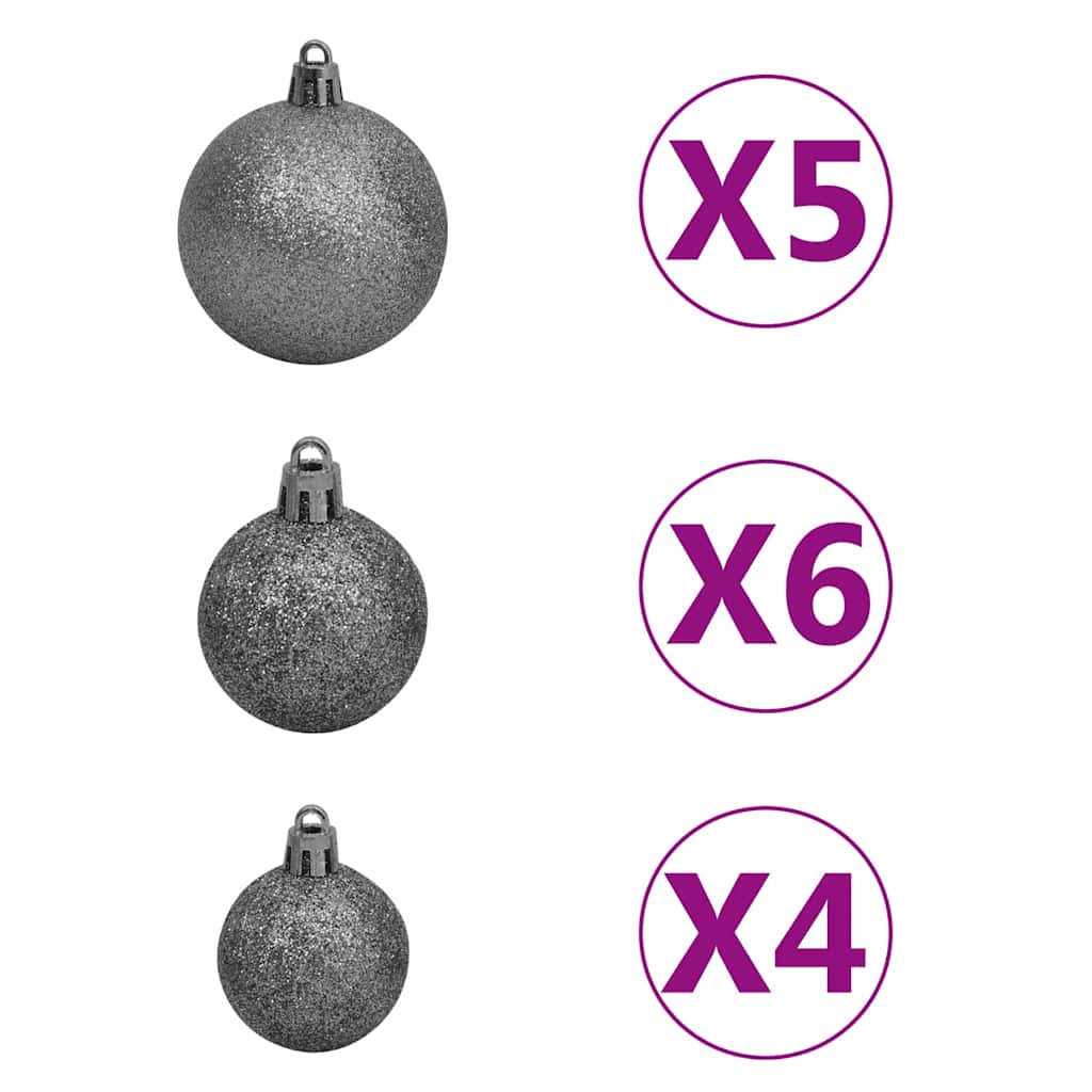 HKH Árvore Natal Artificial Pré-Iluminada com Bolas - Verde
