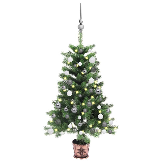 HKH Árvore Natal Artificial Pré-Iluminada com Bolas - Verde