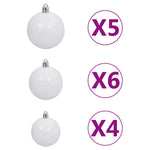 HKH Árvore Natal Artificial Pré-Iluminada com Bolas - Verde