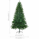 HKH Árvore Natal Artificial Pré-Iluminada com Bolas - Verde