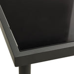 HKH 3 Pcs Conjunto de Jantar para Exterior Aço - Preto