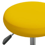HKH Cadeira de Escritório Giratória em Veludo - Amarelo mostarda