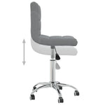 Silla de oficina giratoria HKH de tela - Gris claro