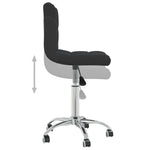 Silla de oficina giratoria HKH de tela - Negro
