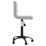 HKH Silla de Oficina Giratoria de Terciopelo - Gris Claro