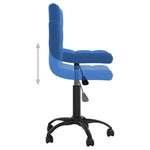 HKH Silla de Oficina Giratoria en Terciopelo - Azul