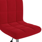 Sillón de oficina giratorio de terciopelo HKH - Rojo vino