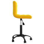 Silla de Oficina Giratoria de Terciopelo HKH - Amarillo mostaza
