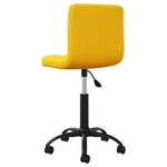 Silla de Oficina Giratoria de Terciopelo HKH - Amarillo mostaza