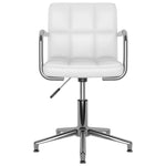 Silla de oficina giratoria de polipiel HKH - Blanca