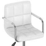 Silla de oficina giratoria de polipiel HKH - Blanca