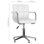 Silla de oficina giratoria de polipiel HKH - Blanca