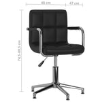 Silla de Oficina Giratoria HKH de Piel Sintética - Negra