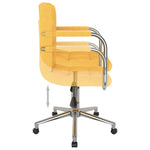 HKH Silla de Oficina Giratoria de Tela - Amarillo mostaza