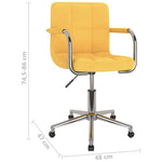 HKH Silla de Oficina Giratoria de Tela - Amarillo mostaza