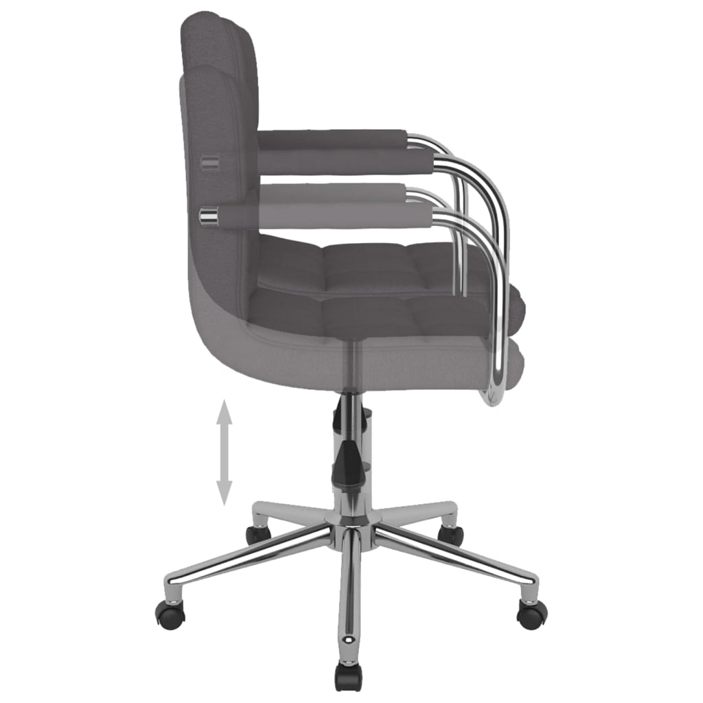 Silla de oficina giratoria HKH de tela - Gris topo