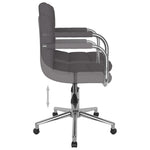 Silla de oficina giratoria HKH de tela - Gris topo