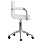 Silla de oficina giratoria de polipiel HKH - Blanca