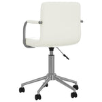 Silla de oficina giratoria de polipiel HKH - Blanca