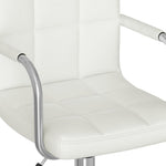 Silla de oficina giratoria de polipiel HKH - Blanca