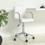 Silla de oficina giratoria de polipiel HKH - Blanca