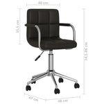 Silla de Oficina Giratoria HKH de Piel Sintética - Negra