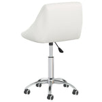 Silla de oficina giratoria de polipiel HKH - Blanca