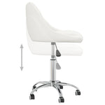 Silla de oficina giratoria de polipiel HKH - Blanca