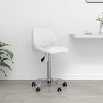 Silla de oficina giratoria de polipiel HKH - Blanca
