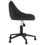 Silla de Oficina Giratoria HKH de Terciopelo - Negro