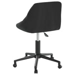 Silla de Oficina Giratoria HKH de Terciopelo - Negro