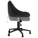 Silla de Oficina Giratoria HKH de Terciopelo - Negro