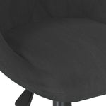 Silla de Oficina Giratoria HKH de Terciopelo - Negro