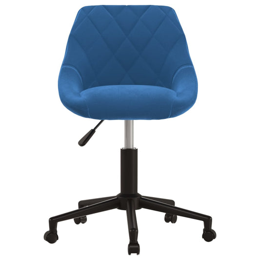 HKH Cadeira de Escritório Giratória em Veludo - Azul
