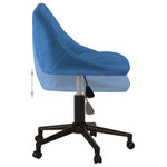 HKH Silla de Oficina Giratoria en Terciopelo - Azul