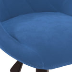 HKH Silla de Oficina Giratoria en Terciopelo - Azul