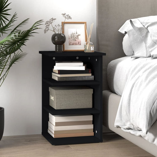 HKH Mueble auxiliar de madera procesada 35 X 35 X 55 Cm - Negro