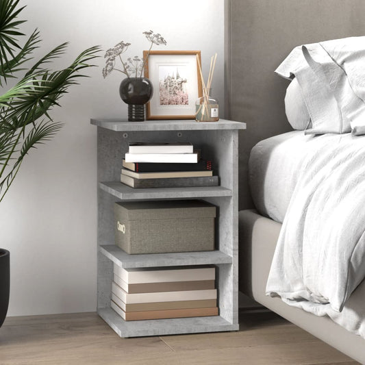 HKH Mueble Lateral de Madera Procesada 35 X 35 X 55 Cm - Gris Cemento