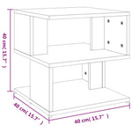 HKH Mesa Auxiliar de Cemento de Derivados de Madera - Gris