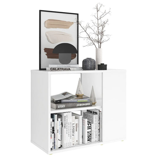 Mueble auxiliar de madera procesada HKH de 60 x 30 x 50 cm - Blanco