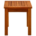 HKH Mesa de Centro Para Jardín Madera de Acacia Maciza - Marrón