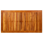 HKH Mesa de Centro Para Jardín Madera de Acacia Maciza - Marrón