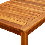 HKH Mesa de Centro Para Jardín Madera de Acacia Maciza - Marrón