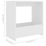 HKH Mesa de Apoio em Derivados de Madeira - Branco