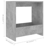 HKH Mesa de Apoio Cimento em Derivados de Madeira - Cinzento