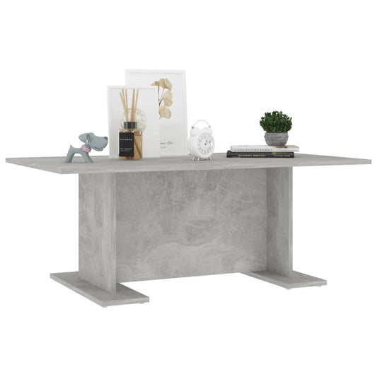 Mesa de centro HKH de contrachapado y cemento - Gris