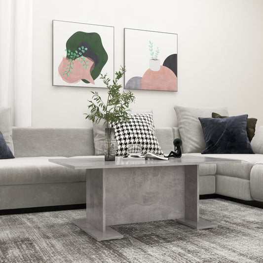 Mesa de centro HKH de contrachapado y cemento - Gris