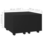 HKH Mesa de Centro em Derivados de em Madeira - Preto